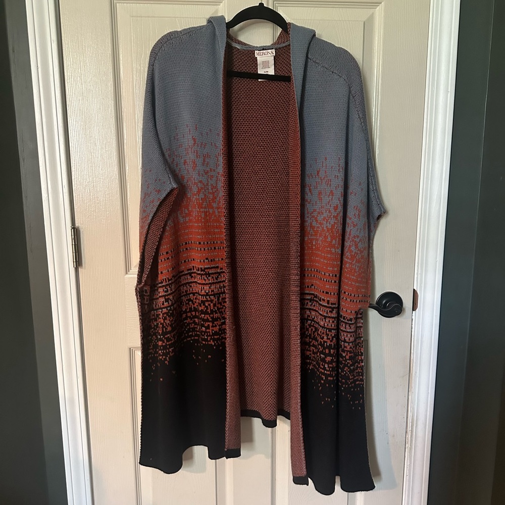 Merona (Target) Women’s hooded poncho- Size Medium.